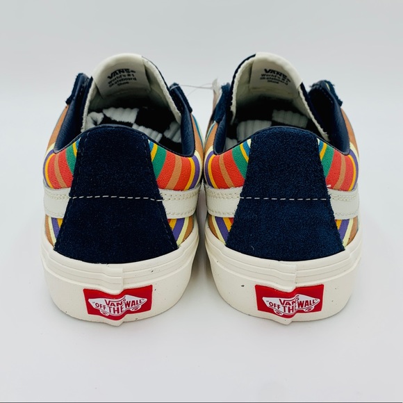 VANS Sk-8 Low Reissue Dress Blue / Retro Stripes - Picture 7 of 10